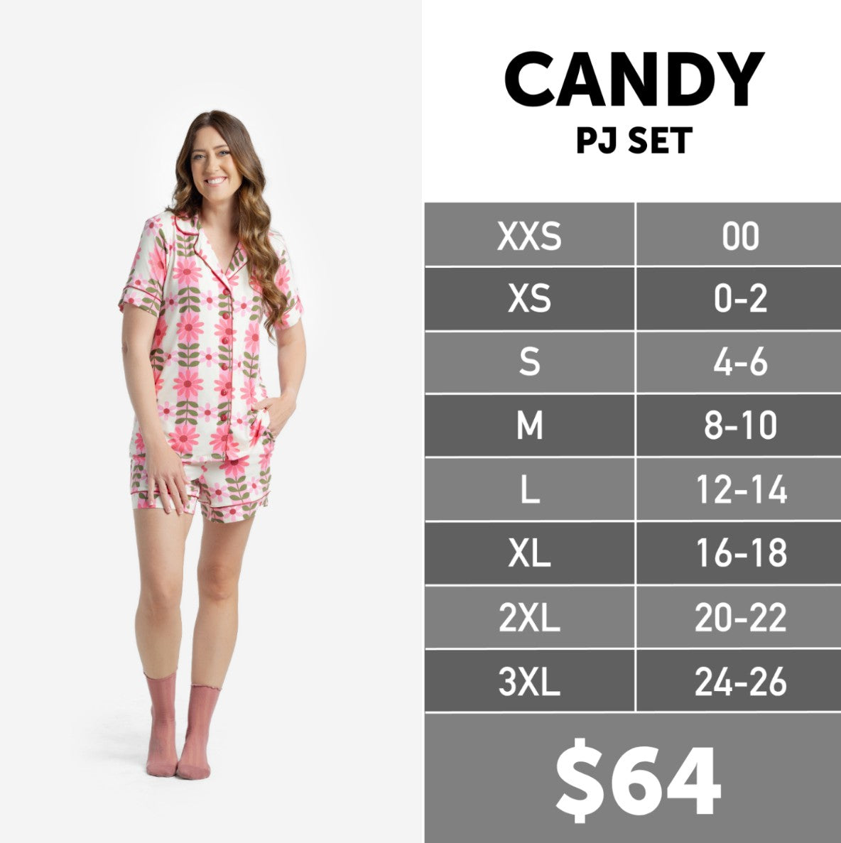 Candy Short Sleeve PJ Set